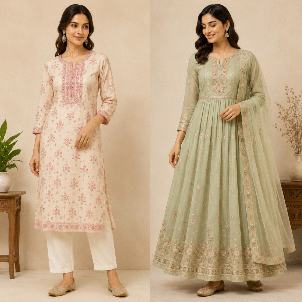 Kurti and Anarkali styles