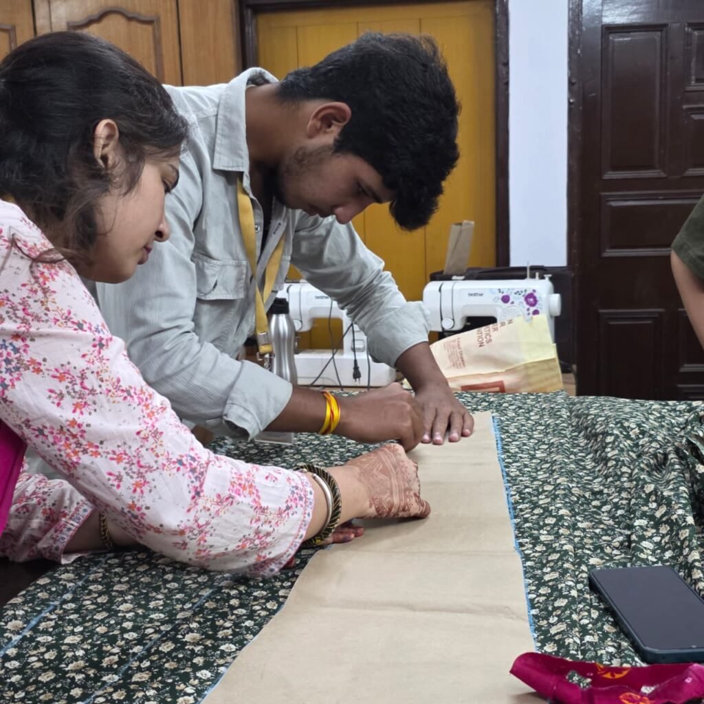 Garments constructed by students during the 1-year Fashion Designing programme at LIPS