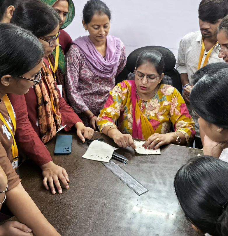Traditional block printing craft near Jaipur, part of the city's textile heritage